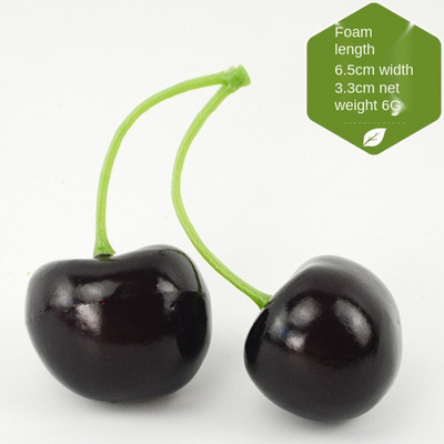 1 τεμ. Fake Cherry τεχνητό φρούτο μοντέλο προσομοίωσης Cherry Ornament Craft Food Photography Props Διακοσμήσεις για το πάρτι γάμου για το σπίτι