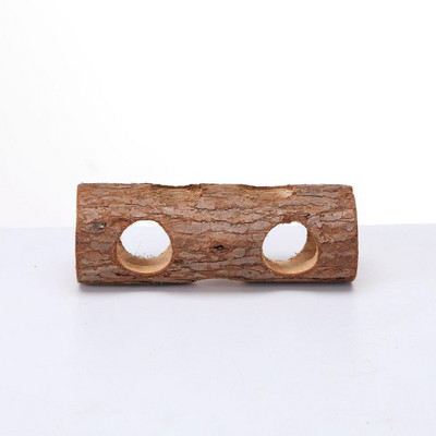 Hamster Natural Wooden Tunnels Tubes Αξεσουάρ αξεσουάρ για σκύλους γάτες εσωτερικού χώρου Hideout Tunnel Tunnel Molar