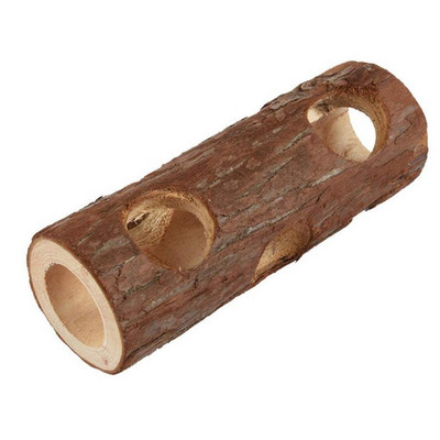 Hamster Natural Wooden Tunnels Tubes Αξεσουάρ αξεσουάρ για σκύλους γάτες εσωτερικού χώρου Hideout Tunnel Tunnel Molar