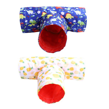 3 Way Pet Tubes Φωλιά κρεβατιού για κουνέλια Κουνάβια ινδικά χοιρίδια Εύκολο καθάρισμα Χαριτωμένο δώρο