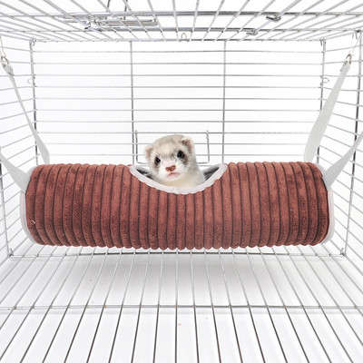 Hamster Tunnel Hammock for Small Animals Sugar Glider Tube Ζεστή αιώρηση Κρεβάτι Φωλιά ύπνου Παιχνίδι κουνάβι αρουραίων για κρεμαστό κλουβί