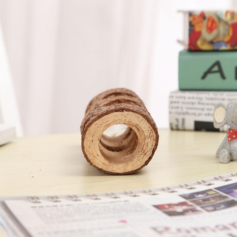 Hörcsög természetes fából készült alagutak csövek harapásálló búvóalagút zápfogas játék benti macskáknak, kutyáknak