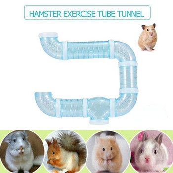 DIY Hamster Tunnel Πλαστικό παιχνίδι Κανάλι Εκπαίδευσης Τρωκτικών Εξωτερικός αγωγός σωλήνας λαβυρίνθου συρραφής ανθεκτικός για αξεσουάρ για μικρά κατοικίδια