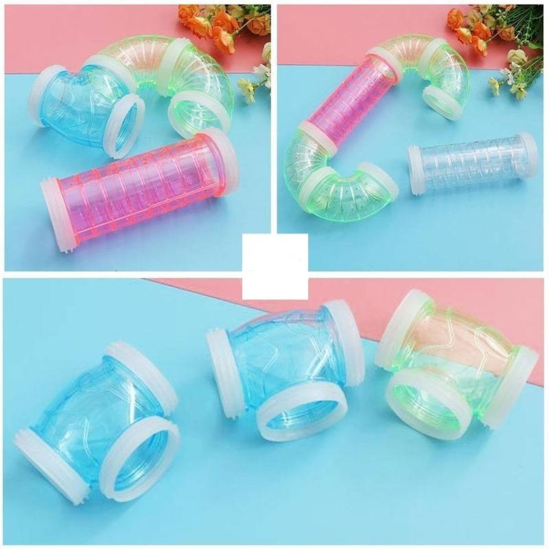 Barkácsolás hörcsög alagút műanyag játék rágcsálóképző csatorna Tartós illesztésű labirintus cső külső csővezeték kisállat-tartozékokhoz