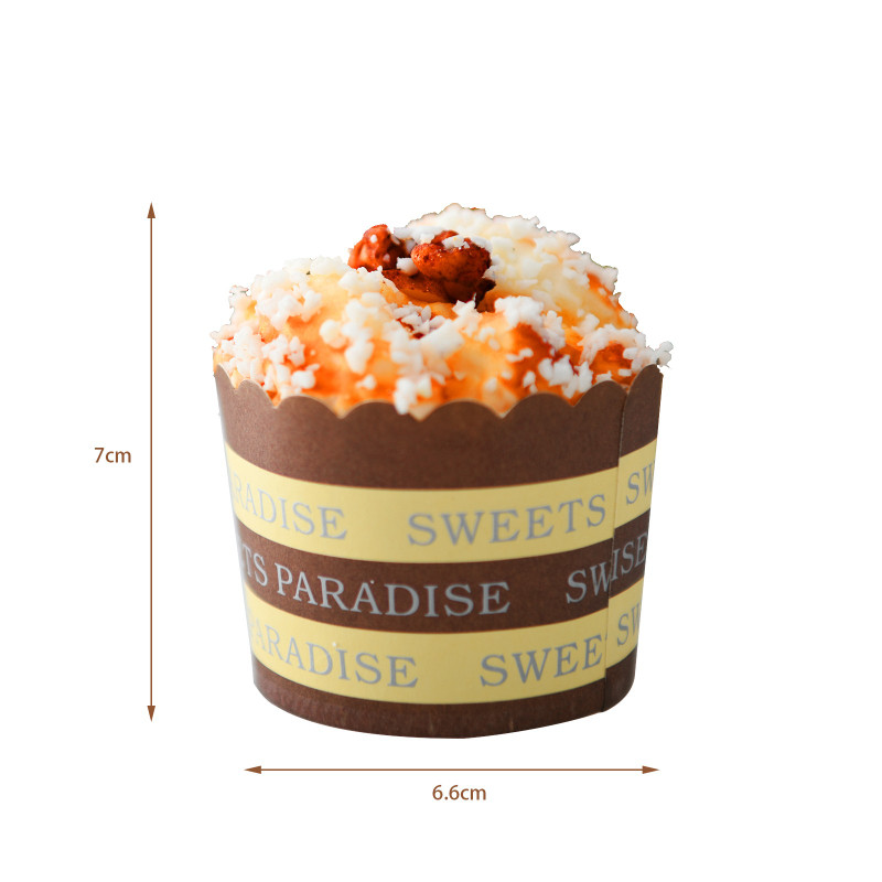 1 db Mesterséges torta Cupcake Modell csészék Szimulációs Desszert Kupa Fényképezés Hamis kellék Ablak dekoráció Esküvői Party Lakásdekoráció