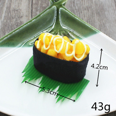 Szimuláció Halikra Sushi Modell PVC Hamisítvány Japán étel Kijelző Fényképezés Kellékek Dekoráció Valósághű gyanta dísz