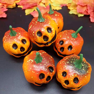 Mini võltsitud köögiviljasimulatsioon Halloweeni kunstlik kõrvits DIY käsitöö kodus sünnipäevapidu Halloweeni dekoratsioonipeo rekvisiidid