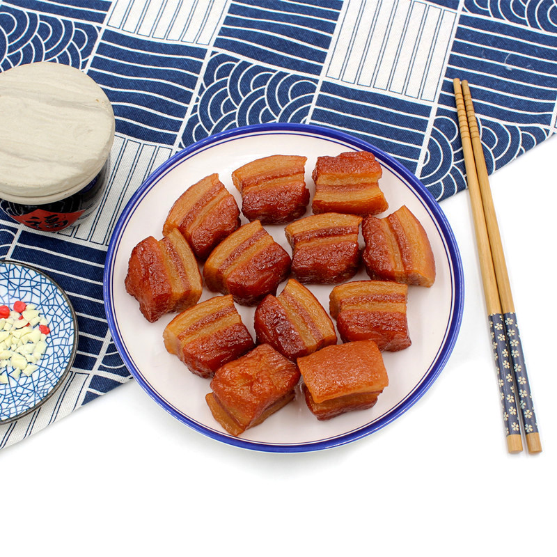 Élelmiszer-szimulációs modell Szuper valósághű párolt sertéshús Dongpo hús szálloda étterem dekoráció hamis ételek fényképezési kellékei