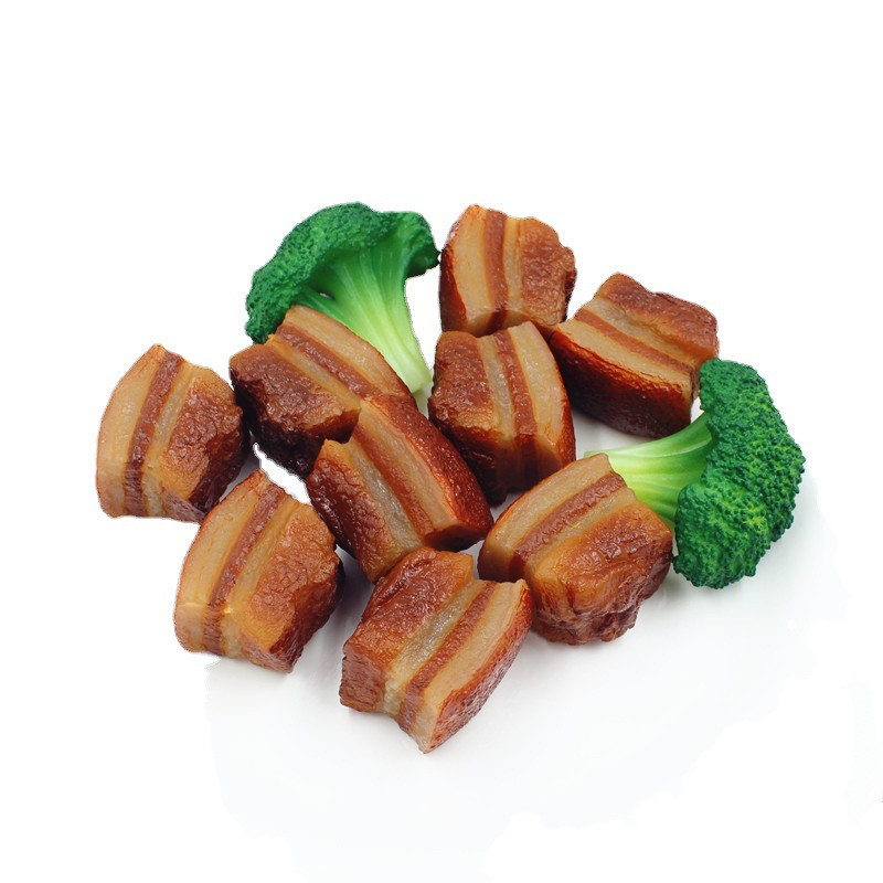 Élelmiszer-szimulációs modell Szuper valósághű párolt sertéshús Dongpo hús szálloda étterem dekoráció hamis ételek fényképezési kellékei