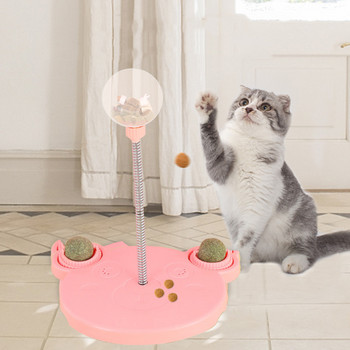 Pet Puzzle Food Teaking Ball Toy Cat Dog Interactive Treat Leaking Toy Catnip Slow Cat Dog Feeder Забавни продукти за домашни любимци Аксесоари