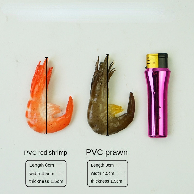 Mesterséges élelmiszer-modell szimuláció garnélarák ablak kijelző fotózás kellékek szoba dekoráció oktatási eszközök vicces gyerekjátékok