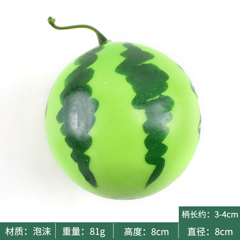 Műanyag szimuláció Görögdinnye Mesterséges Kreatív Hamis gyümölcs Dekor Kézműves Ételfotózás Kellékek Gyermekkora nevelési Ajándékok