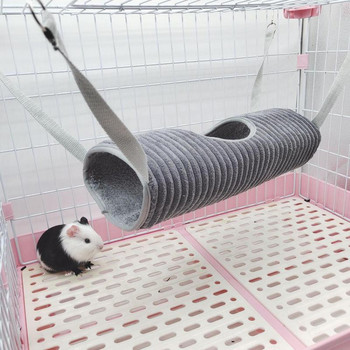 Ferret Hammock Ferret For Small Hamster Sugar Glider Tube Swing Ζεστή τσάντα τούνελ για παπαγάλους Ποντίκια ανεμόπτερα Αξεσουάρ κλουβιού παιχνιδιών
