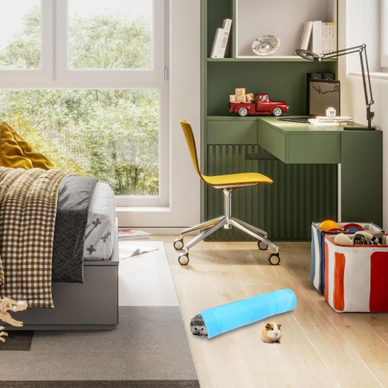 Hörcsög alagút műanyag játék rágcsálóképző csatorna Tartós cső Szórakoztató alagutak Kis hörcsögállat külső csövek Kerec tartozékok