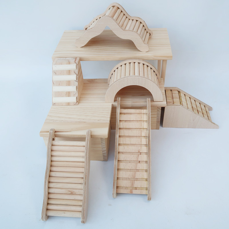 Hörcsög fa létra Kisállat mászójáték csincsillához Természetes hörcsög tornajátékok tengerimalac kiegészítők