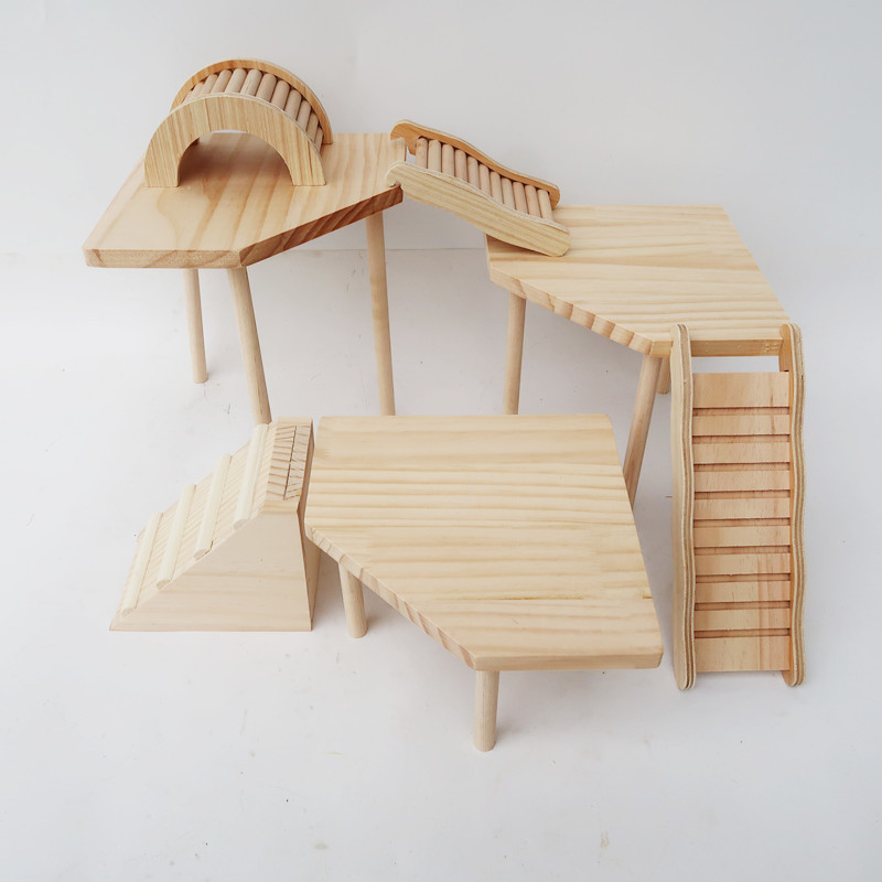 Hörcsög fa létra Kisállat mászójáték csincsillához Természetes hörcsög tornajátékok tengerimalac kiegészítők