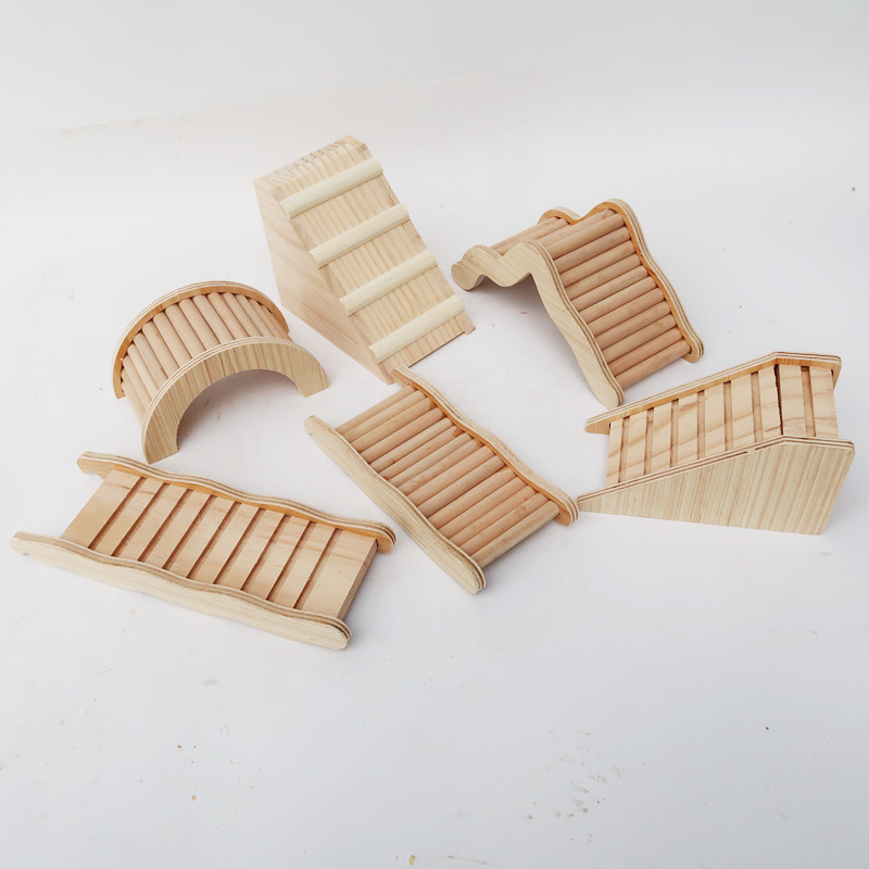 Hörcsög fa létra Kisállat mászójáték csincsillához Természetes hörcsög tornajátékok tengerimalac kiegészítők