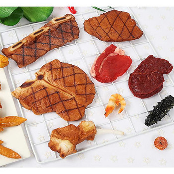 Изкуствени храни Реалистична симулация на сурова пържола Модели на фалшива храна за фотография Детски кухненски играчки Реквизит Декорация