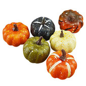 6 τμχ Halloween Pumpkin Fake Vegetable Simulation Halloween Artificial Pumpkin DIY Craft Home Birthday Party Γαμήλια διακόσμηση