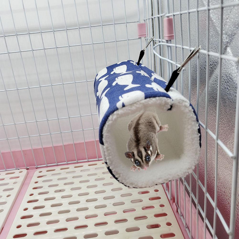 Hamako lovos tunelio formos lizdas dviaukštei lovai cukraus sklandytuvui hamakui jūrų kiaulytės narvelio priedai patalynė Šiltas hamakas žiurkėnui