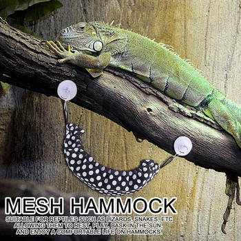 Reptile Hammock Lounger Bearded Dragon Hammock Swing Αξεσουάρ για Μεγάλους Μικρούς Γενειοφόρους Δράκους Anole Geckos Lizards