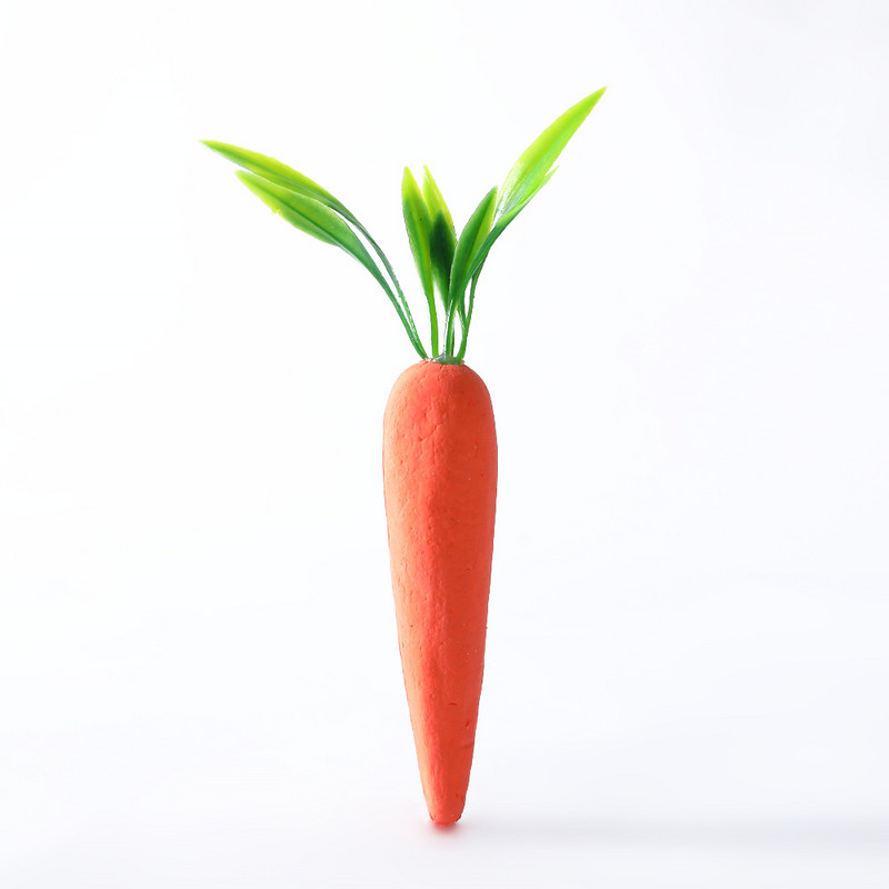 4/8 db húsvéti mesterséges sárgarépa 14 cm-es hab zöldség gyümölcs Boldog húsvéti dekoráció otthoni asztalhoz, gyerekeknek barkácsolás