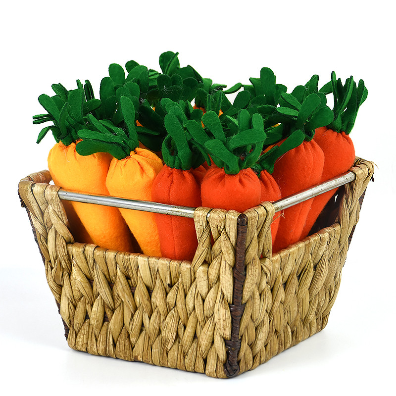 3 τμχ Πασχαλινό Στολίδι Carrot Fabric Bunny Carrot Simulation Λαχανικά για διακόσμηση τραπεζιού σπιτιού Ανοιξιάτικο πασχαλινό πάρτι Προμήθειες Παιδικό παιχνίδι