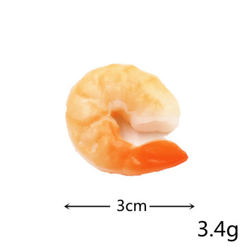 1/5 τεμ./συσκευασία Προσομοίωση γαρίδων Ψεύτικο μοντέλο φαγητού PVC υψηλής απομίμησης γαρίδων Θαλασσινά εστιατορίου Προβολή φωτογραφιών Παιδικά παιχνίδια
