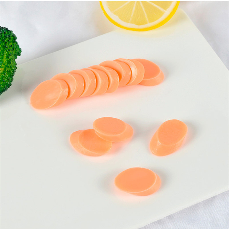 10 db szimulációs sonka szeletek hamis étel kolbász modell konyhai kellékek édes asztaldísz Étterem kirakata lakberendezés