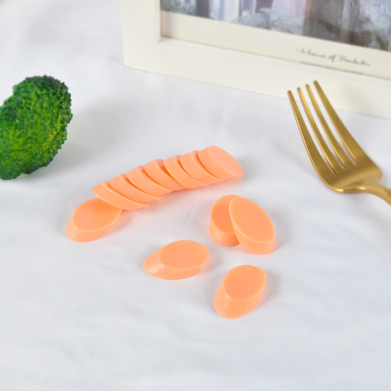 10 db szimulációs sonka szeletek hamis étel kolbász modell konyhai kellékek édes asztaldísz Étterem kirakata lakberendezés