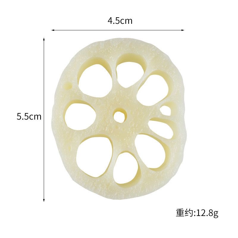 Mesterséges lótuszgyökér szeletek Szimuláció Zöldségek Hamisítványok Konyhai kellékek Étterem Ételmodell Ablakok Kijelző Lakásdekoráció
