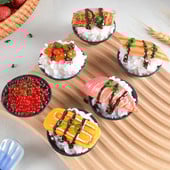 Võltstoidu simulatsioon Angerjas Sushi Riisitoidu mudel Lõbusad toidurekvisiidid Aksessuaarid Tulistamisrekvisiidid Koduköök Restorani akna sisustus