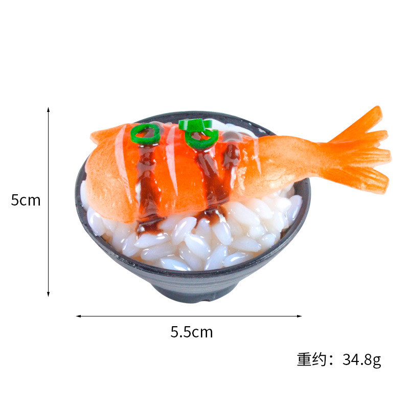 Hamis étel szimuláció Angolna szusi rizs ételmodell Szórakoztató étel kellékek Kiegészítők Lövés kellékek Otthon Konyha Étterem ablakdekoráció