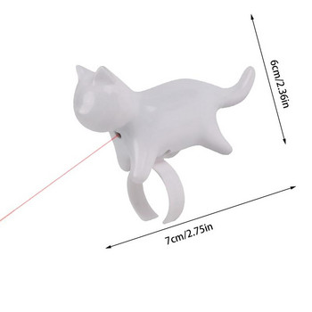 Играчка за котки Лазерна показалка Играчка за кучета Забавни играчки за преследване на котки Мини фенерче за пръсти Лазерна LED светлина Интерактивни играчки за домашни любимци, за да занимавате котката