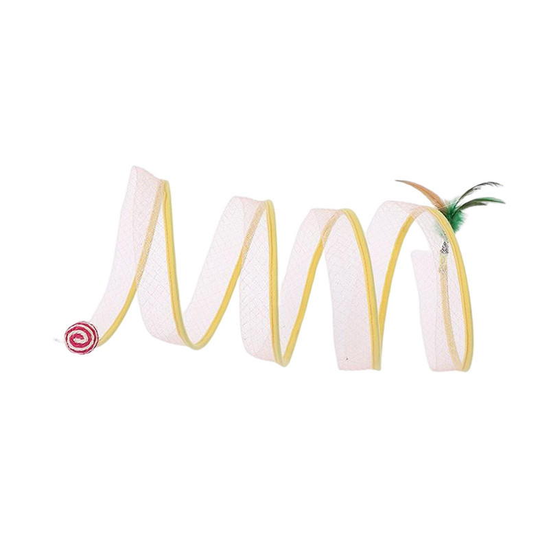 Macska alagút cső kisállat összecsukható játék Hordozható összecsukható játék tollas játék játszósátor kutyáknak Nyuszi kiegészítők Otthon Beltéri