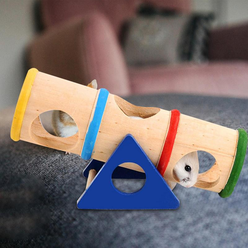 Fából készült hörcsög alagút cső kis állatok üreges törzs búvóhely Egércső alagút cső tengerimalac sündisznó görény patkány játékok