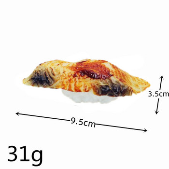 Симулирано суши Изкуствена японска кухня Фалшив модел на оризови топки от сьомга Японски ресторант Витрина на прозореца Подпори Направи си сам Занаятчийски играчки