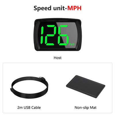 2023 új autós head-up kijelző Y03 GPS HUD digitális sebességmérő autó elektronikai tartozékok gyári közvetlen értékesítés KMH MPH minden Cas-hez