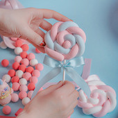 1 τεμ. Προσομοίωση Βαμβακερό γλειφιτζούρι Χαριτωμένο ψεύτικο ζαχαρωτό πολύχρωμο κέικ Μοντέλο επιδόρπιο Βιτρίνα καταστήματος Προβολή στηρίγματα Παιδική διακόσμηση πάρτι γενεθλίων