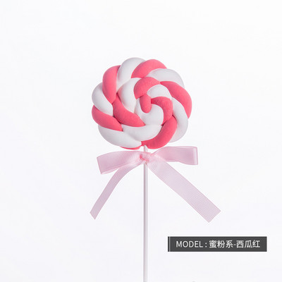 1 τεμ. Προσομοίωση Βαμβακερό γλειφιτζούρι Χαριτωμένο ψεύτικο ζαχαρωτό πολύχρωμο κέικ Μοντέλο επιδόρπιο Βιτρίνα καταστήματος Προβολή στηρίγματα Παιδική διακόσμηση πάρτι γενεθλίων