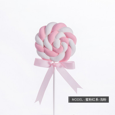 1 τεμ. Προσομοίωση Βαμβακερό γλειφιτζούρι Χαριτωμένο ψεύτικο ζαχαρωτό πολύχρωμο κέικ Μοντέλο επιδόρπιο Βιτρίνα καταστήματος Προβολή στηρίγματα Παιδική διακόσμηση πάρτι γενεθλίων