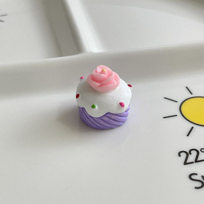 5 tk minisimulatsioon 3D lillekoogid lastele kingitused vaik võltsitud toidukaunistused miniatuursed koogid Kawaii isetegemise albumi tarvikud