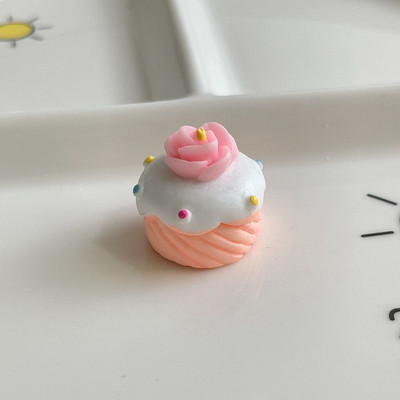 5 tk minisimulatsioon 3D lillekoogid lastele kingitused vaik võltsitud toidukaunistused miniatuursed koogid Kawaii isetegemise albumi tarvikud