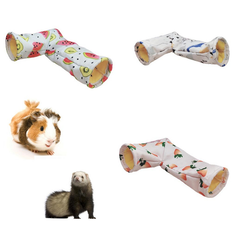 Pet Right Angle Tunnels Tubes που πλένονται στο πλυντήριο Play Tunnel Toys Προμήθειες για κατοικίδια για χάμστερ ινδικό χοιρίδιο