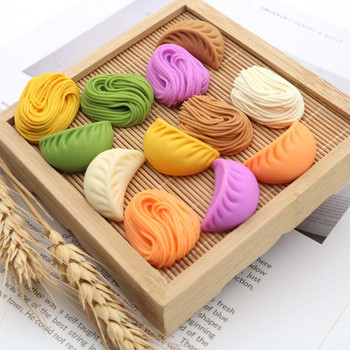 6PCS Simulation Dumpling Instant Noodles Kids Kitchen Toy Fake Food DIY Resin Scrapbooking Crafts Διακόσμηση σπιτιού