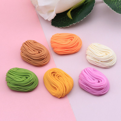 6PCS Simulation Dumpling Instant Noodles Kids Kitchen Toy Fake Food DIY Resin Scrapbooking Crafts Διακόσμηση σπιτιού