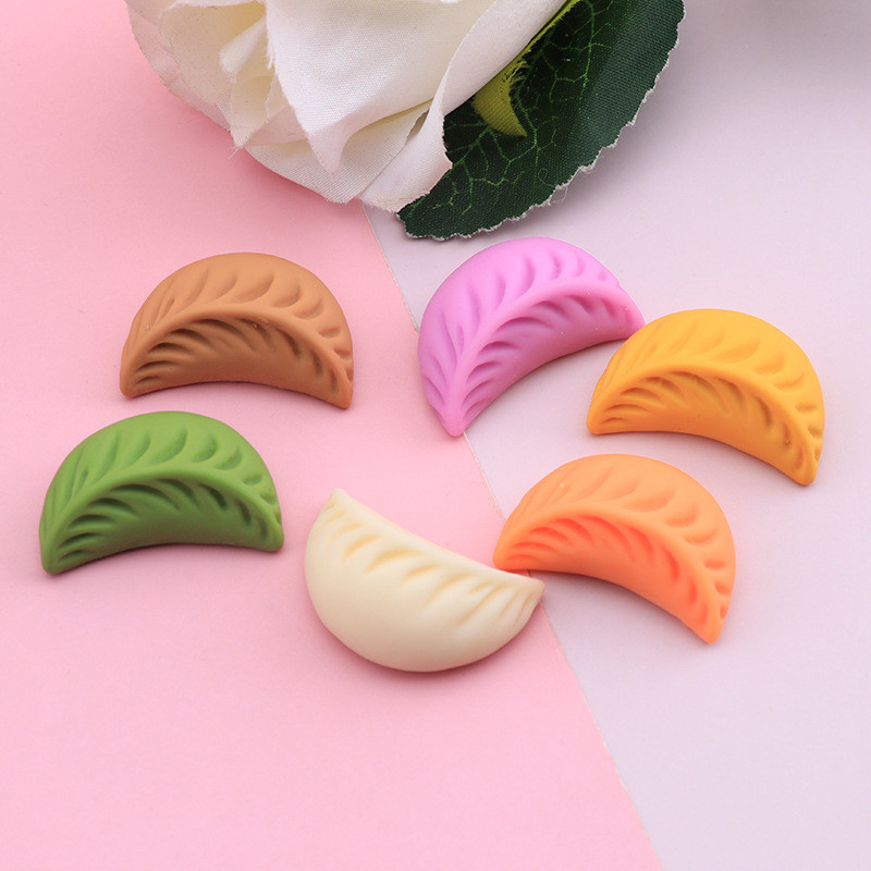 6PCS Simulation Dumpling Instant Noodles Kids Kitchen Toy Fake Food DIY Resin Scrapbooking Crafts Διακόσμηση σπιτιού