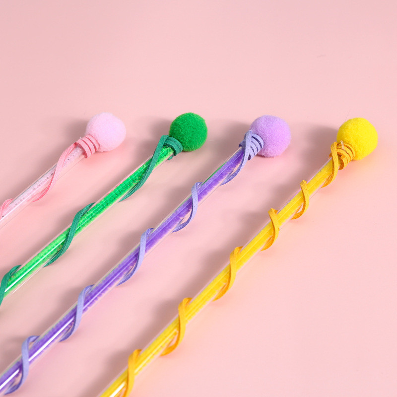 Γάτα γελοιογραφία βελούδινο κουδούνι Αστείο ραβδί γάτας Μονόκερος Ήλιος λουλούδι φασόλια βλαστάρι κατοικίδιο ζώο Διαδραστικό φωνητικό παιχνίδι Αξεσουάρ για γάτα κατοικίδιο