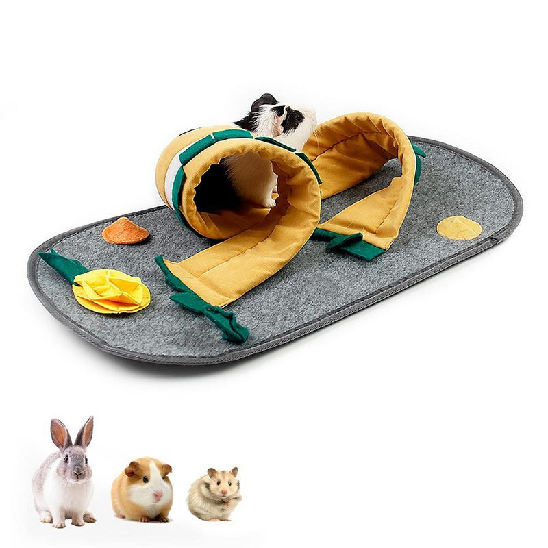 ÚJ kisállat etető takarmányozó szőnyeg Cserélhető búvószivacs alátét alagútágyak kisállatkellékek tengerimalac nyuszi számára