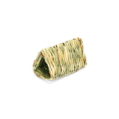 Natural Straw Hamsters Cage Tunnel House Pet Straw Nest Rabbit Grass Bed Cage for Hamsters Hedgehogs Mouse Drop Shipping